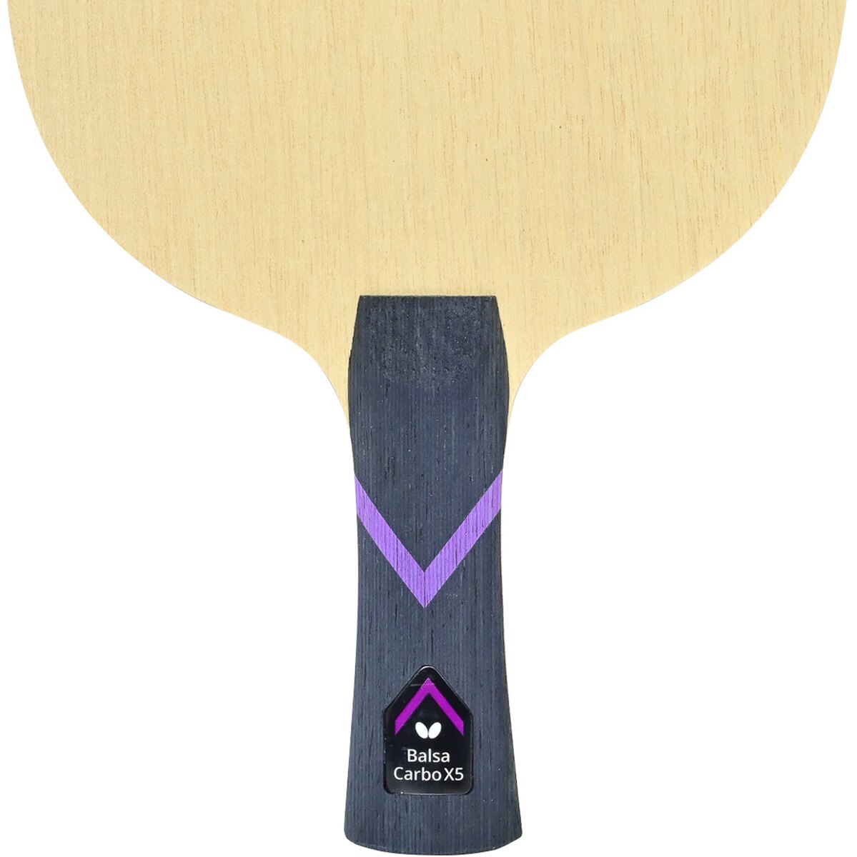 Butterfly BalsaCarbo X5 22 Blade: Lower Third of Flared Handle Type